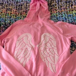Victoria's Secret Pink Winged Hoodie Sweater